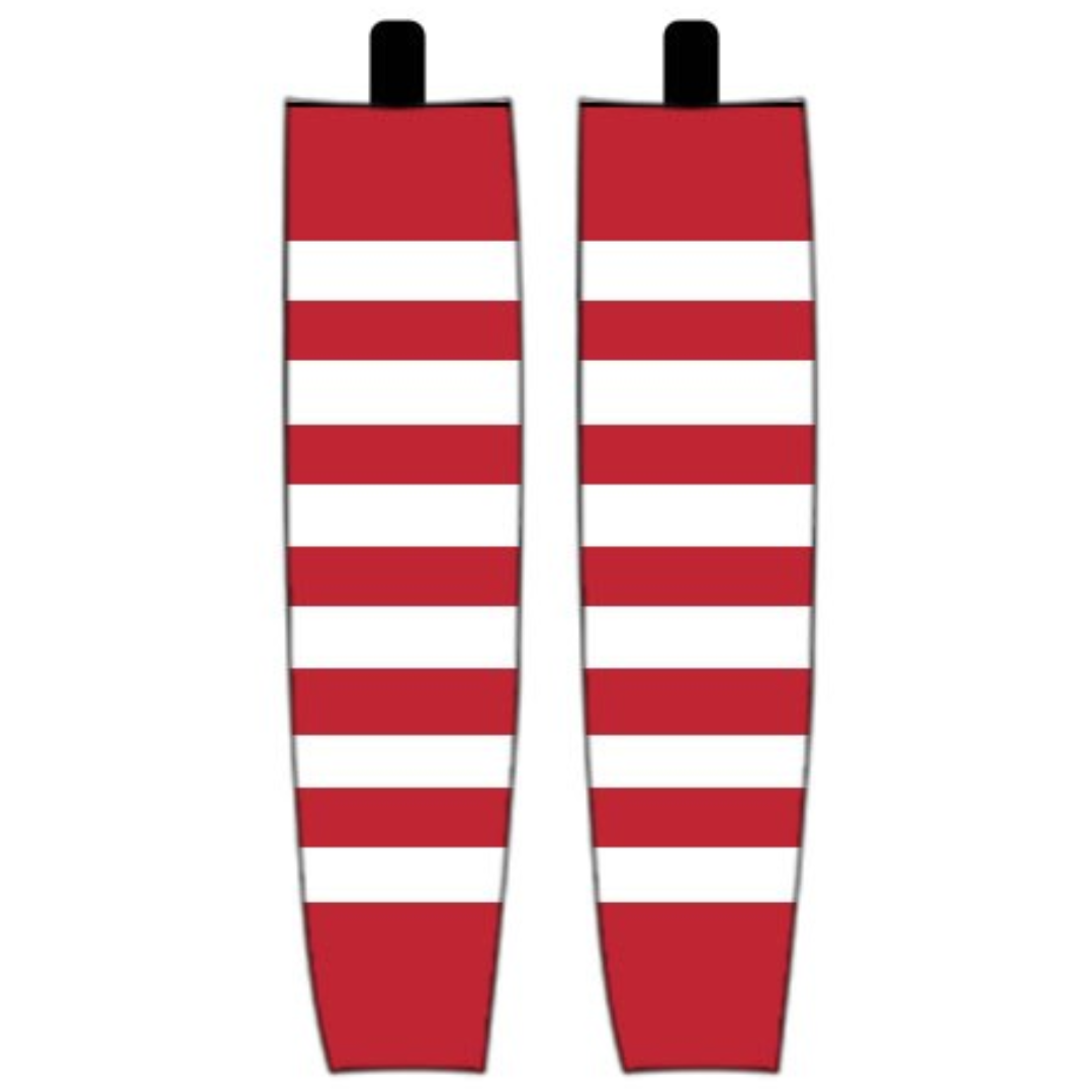 Modelline 192627 Detroit Cougars Red Sublimated Mesh Ice Hockey Socks