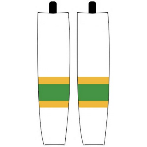 Modelline 1970s Minnesota North Stars Home White Sublimated Mesh Ice Hockey Socks