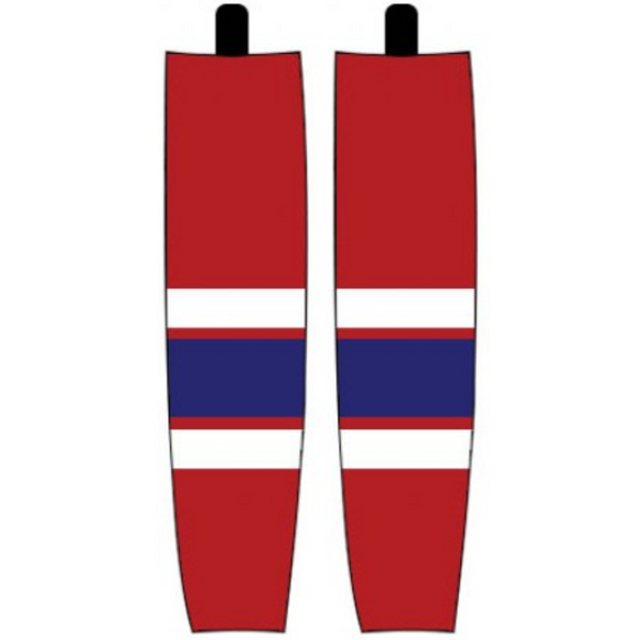 Modelline 1970s Washington Capitals Away Red Sublimated Mesh Ice Hockey Socks