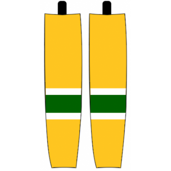 Modelline 1973-74 California Golden Seals Home Gold Sublimated Mesh Ice Hockey Socks