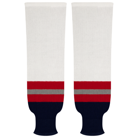 Kobe Sportswear 9845H New York Rangers Home Pro Knit Ice Hockey Socks