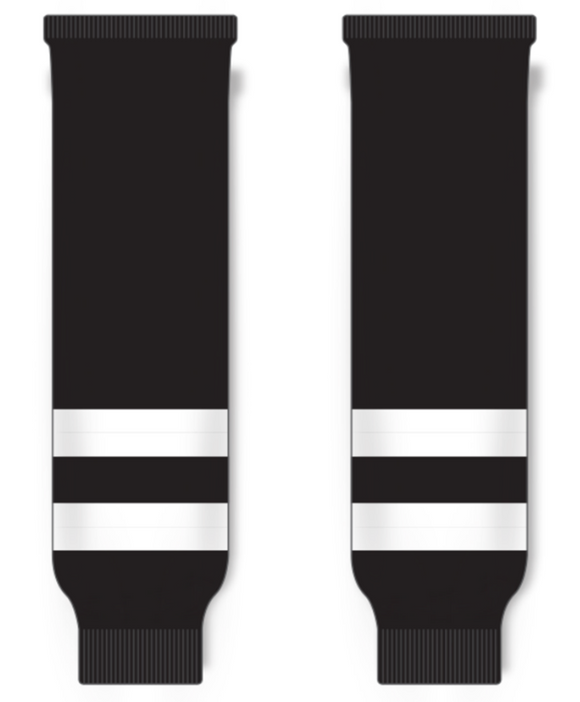 Modelline Chilliwack Bruins Away Black Knit Ice Hockey Socks