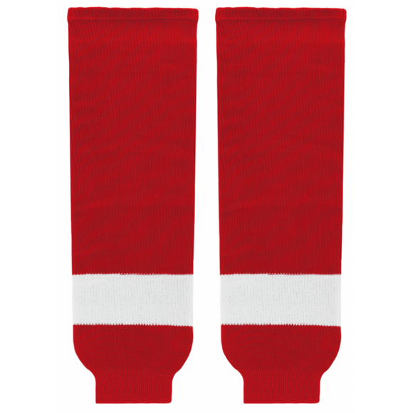 Athletic Knit (AK) HS630-202 Detroit Red Wings Red Knit Ice Hockey Socks