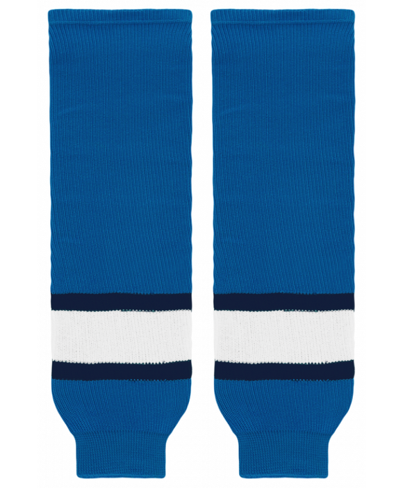 Athletic Knit (AK) HS630-776 Winnipeg Jets Cobalt Blue Knit Ice Hockey Socks