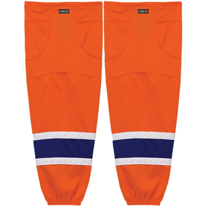 Kobe Sportswear K3GS97R Pro Series Edmonton Oilers Orange Mesh Ice Hockey Socks