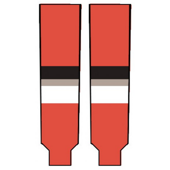 Modelline 2017 Ottawa Senators Centennial Classic Red/Black/White Knit Ice Hockey Socks