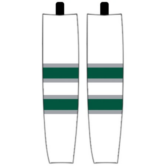 Modelline PWHL Boston Away White Sublimated Mesh Ice Hockey Socks
