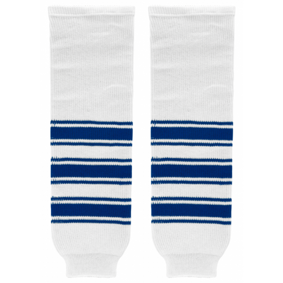 Athletic Knit (AK) HS630-505 New Toronto Maple Leafs White Knit Ice Hockey Socks