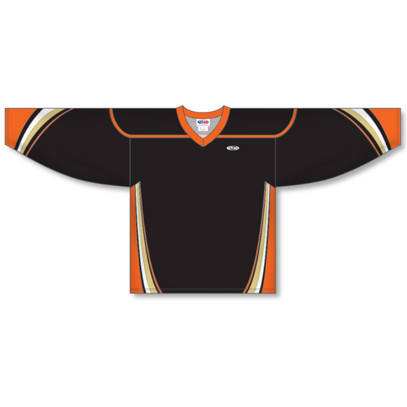 Athletic Knit (AK) Custom ZH102-ANA538 2014 Anaheim Ducks Black Sublimated Hockey Jersey