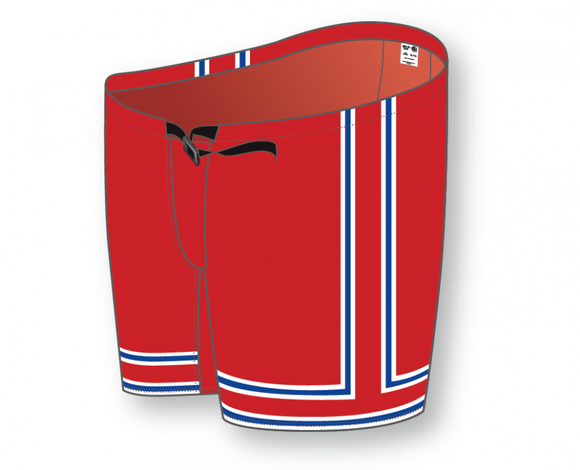 Athletic Knit (AK) Custom H955-2109 NY Rangers Red Ice Hockey Pant Shell