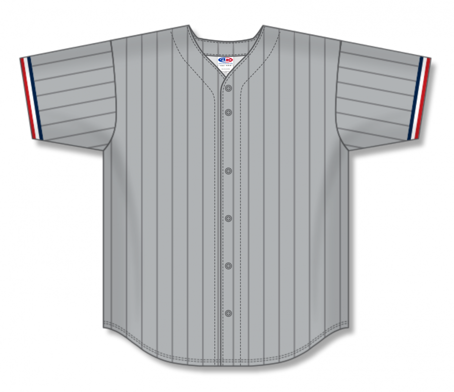 Athletic Knit AK Custom ZBA71 MIN6043 Minnesota Twins Grey Pinstripe PSH Sports