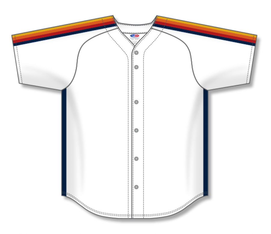 Athletic Knit AK Custom ZBA72 HOU6026 Houston Astros White Baseball Jersey Mens Small