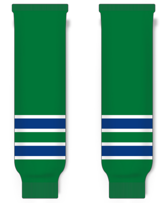Modelline 1967-69 California Golden Seals Kelly Green Knit Ice Hockey Socks
