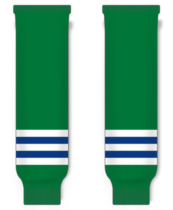 Modelline 1969-70 Oakland Seals Kelly Green Knit Ice Hockey Socks