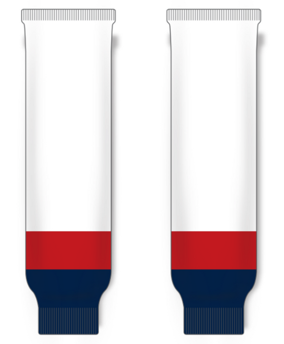 Modelline 2018 Washington Capitals Stadium Series White/Navy/Red Knit Ice Hockey Socks
