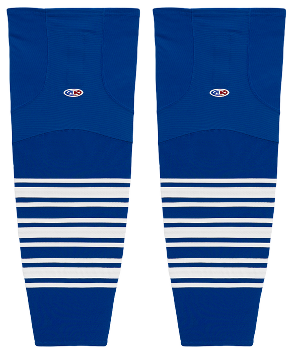 Athletic Knit (AK) HS2100-504 New Toronto Maple Leafs Royal Blue Mesh Ice Hockey Socks