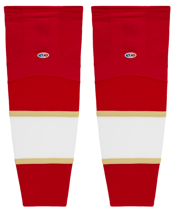 Athletic Knit (AK) HS2100-668 2016 Florida Panthers Red Mesh Ice Hockey Socks