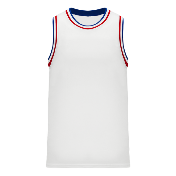 Athletic Knit (AK) B1710A-335 Adult Detroit Pistons White Pro Basketball Jersey