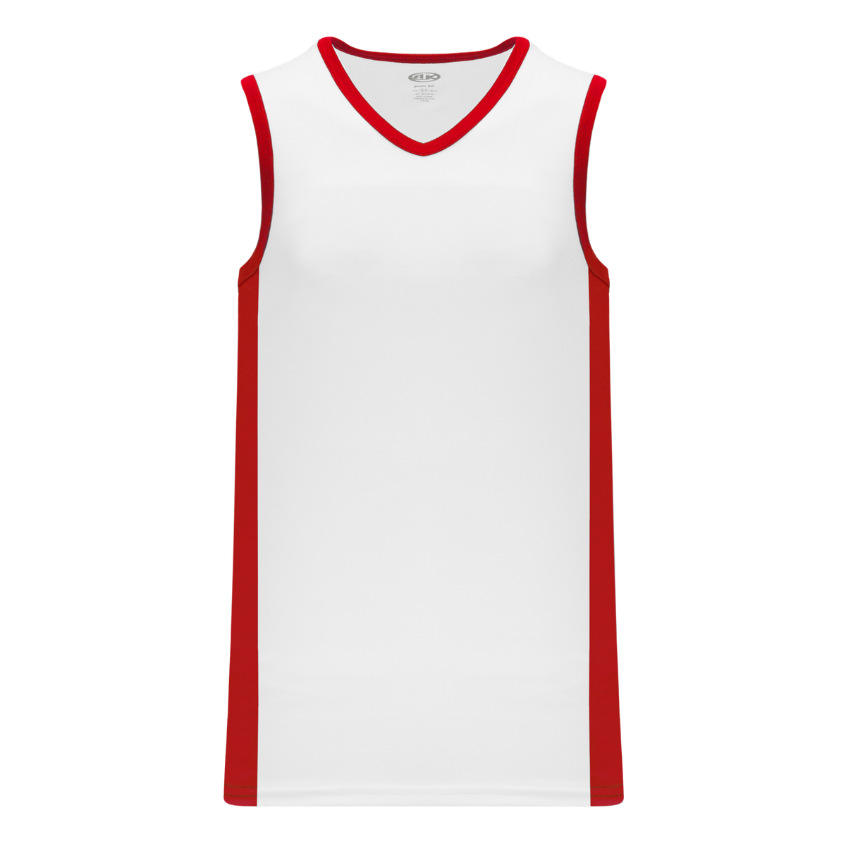Athletic Knit (AK) B2115Y-209 Youth White/Red Pro Basketball Jersey Medium
