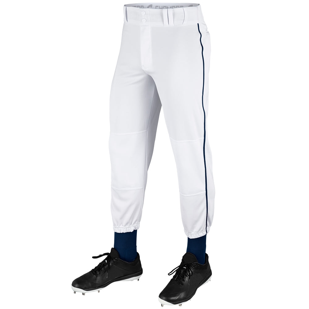  CHAMPRO mens Classic Youth Triple Crown Pinstripe Polyester  Baseball Knicker, White, Navy, X-Small : Clothing, Shoes & Jewelry