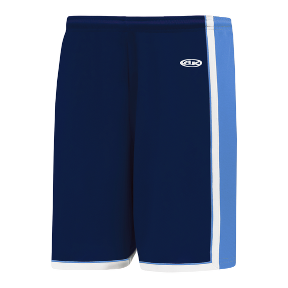 Athletic Knit (AK) BS1735A-761 Adult Navy/Sky Blue/White Pro Basketball Shorts