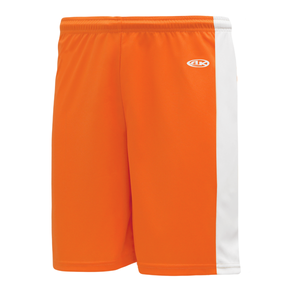Athletic Knit (AK) VS9145M-238 Mens Orange/White Pro Volleyball Shorts