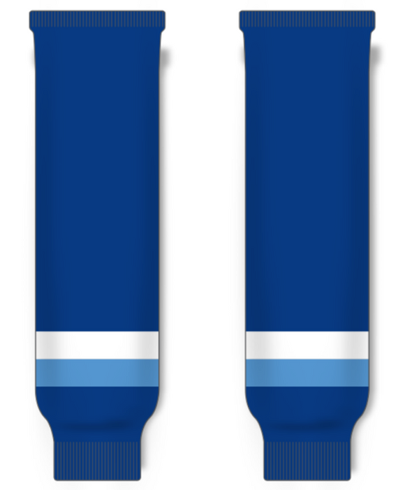 Modelline Barys Astana Home Blue Knit Ice Hockey Socks