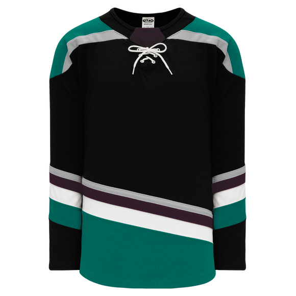 Athletic Knit (AK) H550BY-ANA496B Youth 2018 Anaheim Ducks Third Black Hockey Jersey