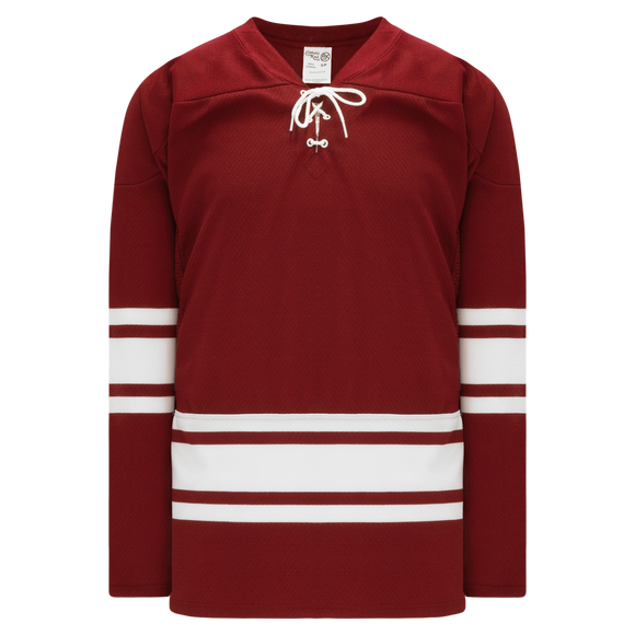 Athletic Knit (AK) Custom H850-PHO362C New Phoenix Coyotes AV Red Hockey Jersey