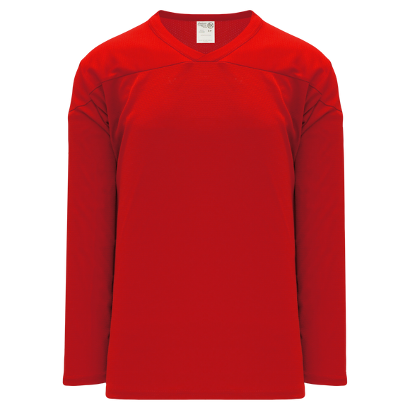 Athletic Knit (AK) H6000A-005 Adult Red Practice Hockey Jersey