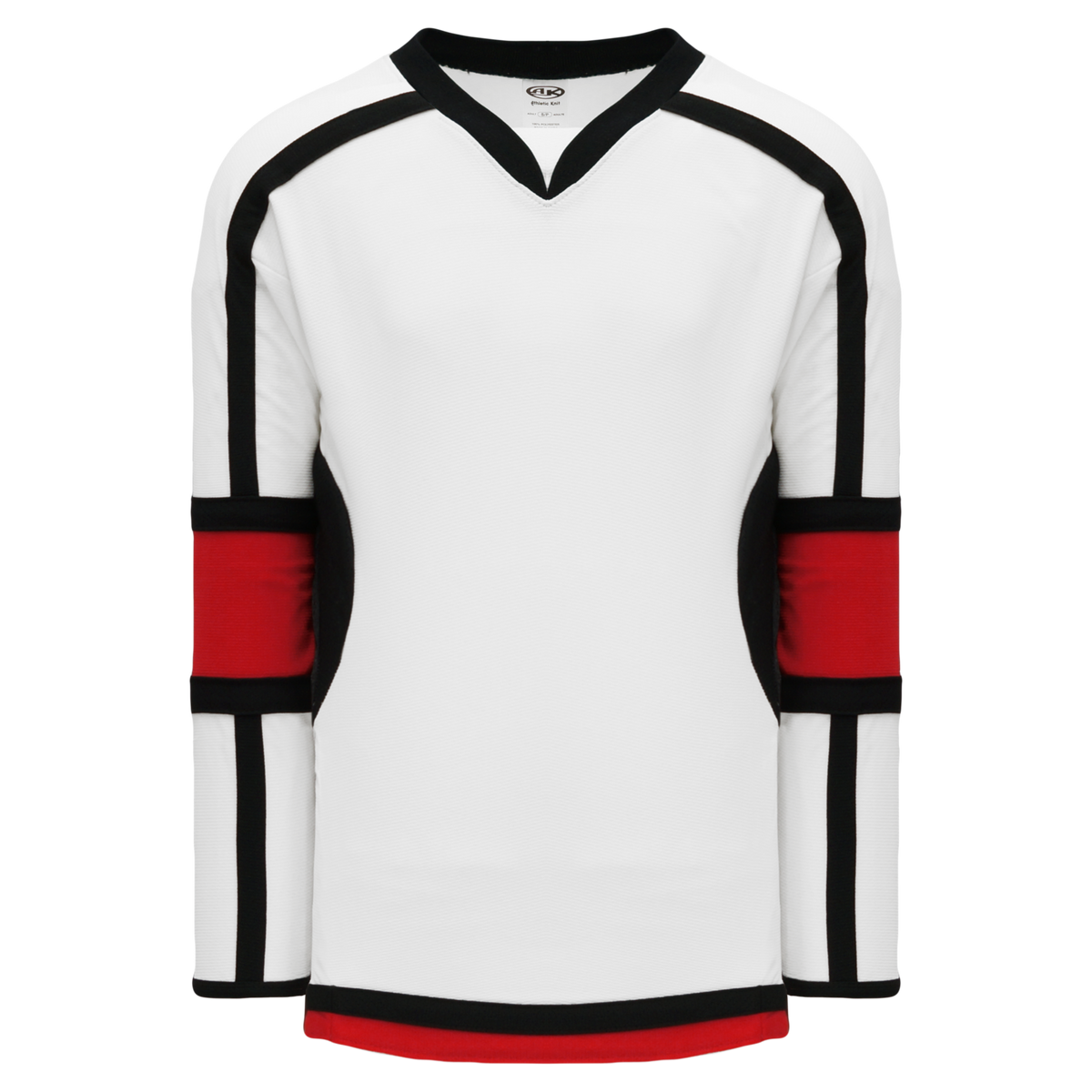 Athletic Knit (AK) H7500A-415 Adult White/Black/Red Select Hockey Jers –  PSH Sports