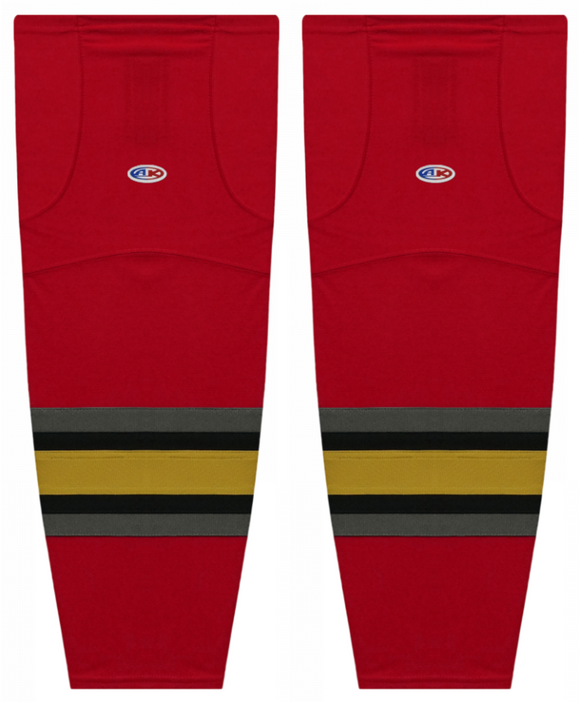 Athletic Knit (AK) HS2100-763 2021 Las Vegas Golden Knights Reverse Retro Red Mesh Ice Hockey Socks