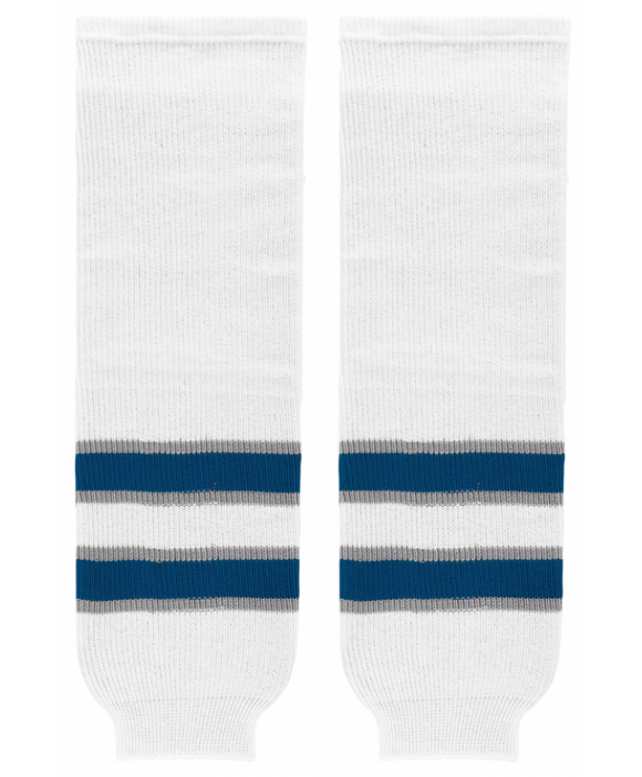 Athletic Knit (AK) HS630-596 2011 Winnipeg Jets White Knit Ice Hockey Socks