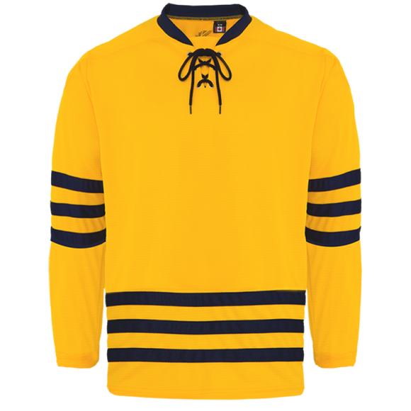 Kobe Sportswear K3G19R University of Michigan Wolverines Gold Pro Series Hockey Jersey