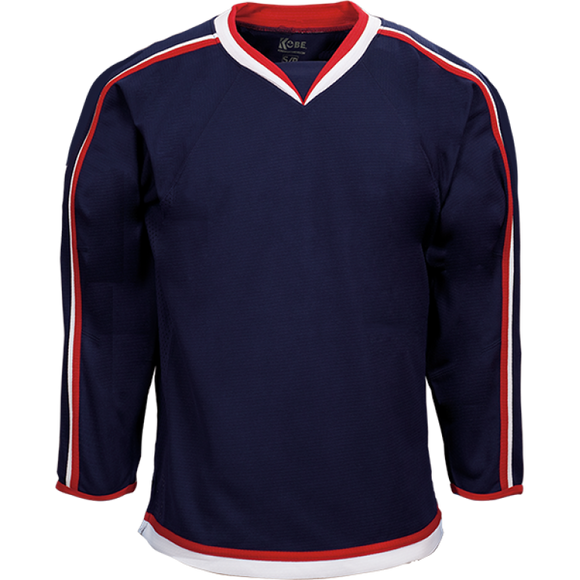 Kobe Sportswear K3G47A Columbus Blue Jackets Away Navy Pro Series Hockey Jersey