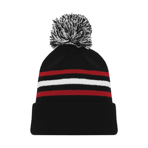 Athletic Knit (AK) A1830A-614 Adult Chicago Black Hockey Toque/Beanie