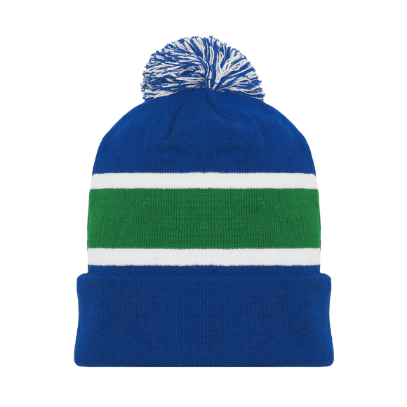 Athletic Knit (AK) A1830A-722 Adult Vancouver Royal Blue Hockey Toque/Beanie