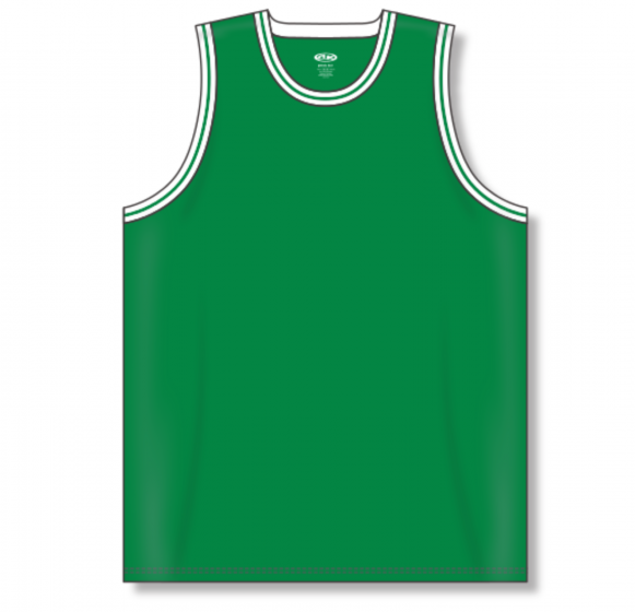 Athletic Knit (AK) B1710A-210 Adult Boston Celtics Kelly Green Pro Basketball Jersey Small