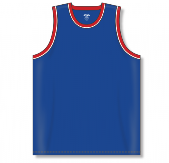 Athletic Knit (AK) B1710A-333 Adult Detroit Pistons Royal Blue Pro Basketball Jersey XX-Large