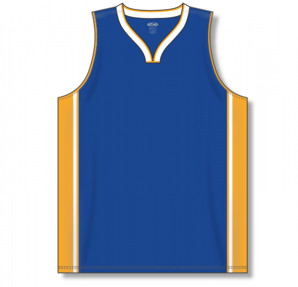 Athletic Knit B1715-447 Blank Golden State Warriors Basketball Jersey