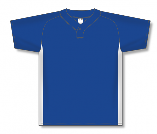 Athletic Knit BA1343 1-Button Baseball Jersey