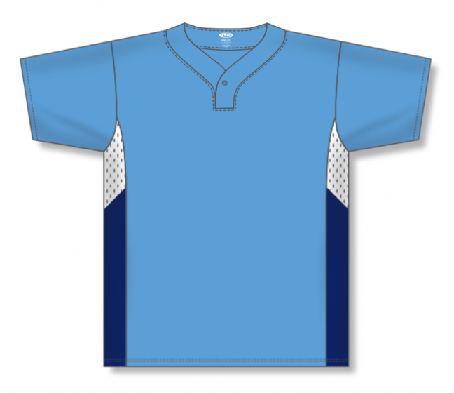 Athletic Knit (AK) BA1763A-475 Adult Sky Blue/White/Navy One-Button Ba –  PSH Sports