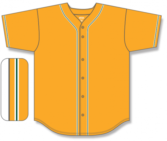 Blank Oakland A's Full Button Jerseys w/ Braiding - OAK592 OAK593