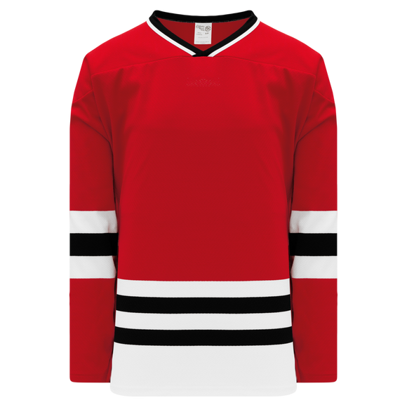 Athletic Knit (AK) H550BKY-CHI304BK Pro Series - Youth Knitted Chicago Blackhawks Red Hockey Jersey