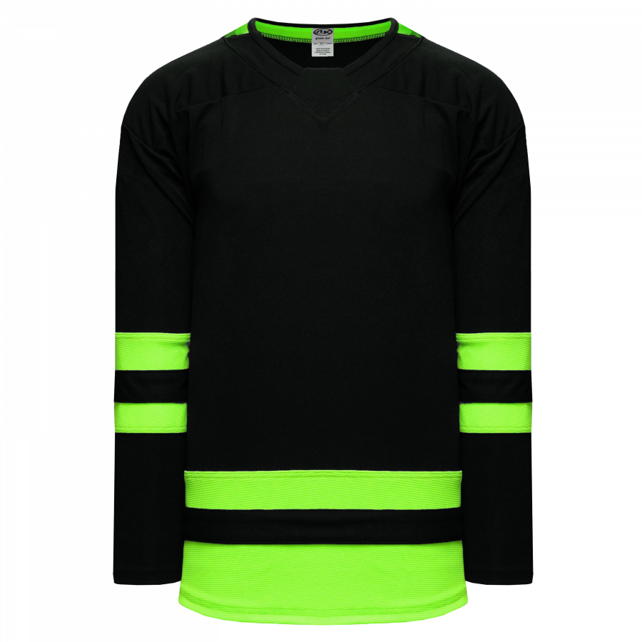 Neon green hockey sales jersey