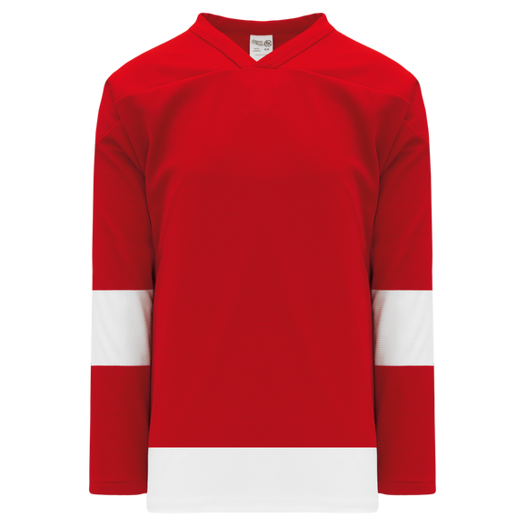 Athletic Knit (AK) H550BKA-DET202BK Pro Series - Adult Knitted Detroit Red Wings Red Hockey Jersey