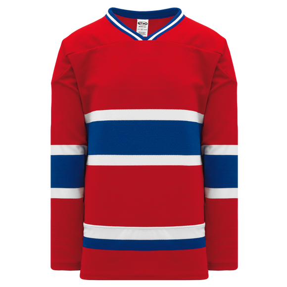 Athletic Knit (AK) H550BKY-MON308BK Pro Series - Youth Knitted Montreal Canadiens Red Hockey Jersey