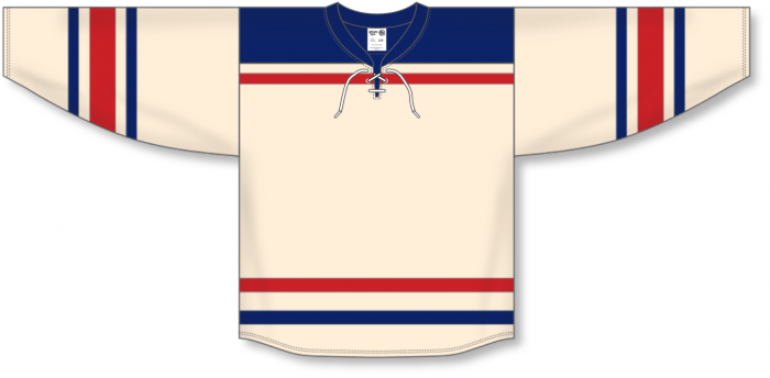 Blank NY Rangers Jerseys - Athletic Knit NYR812BK NYR813BK