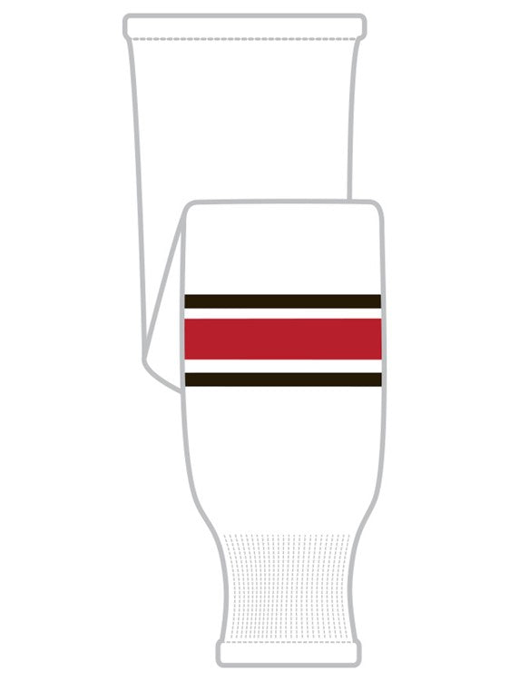 Modelline 2022 Dallas Stars Reverse Retro White Knit Ice Hockey Socks Intermediate - 26
