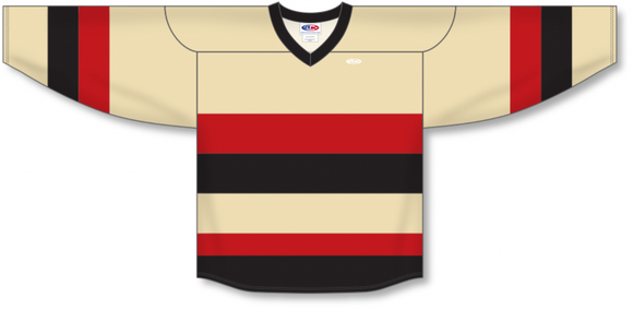 Athletic Knit (AK) Custom ZH102-OTT734B Ottawa Senators Heritage Classic Sand Sublimated Hockey Jersey
